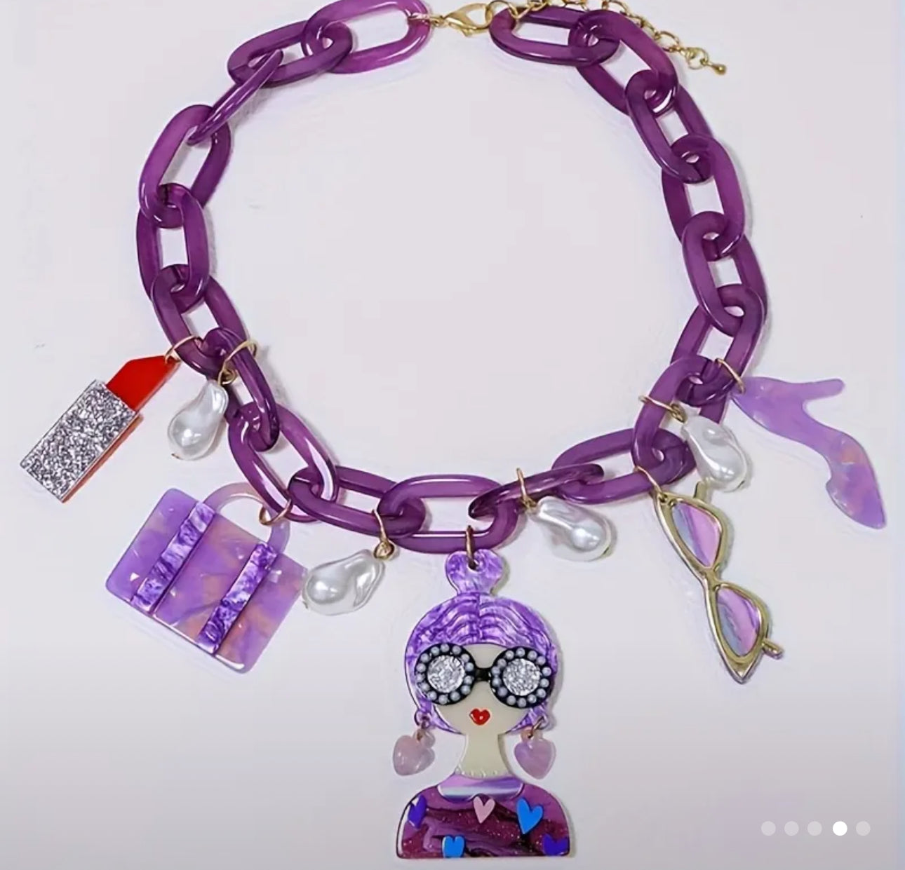 Bold, playful, and totally unique — our chunky charm necklaces