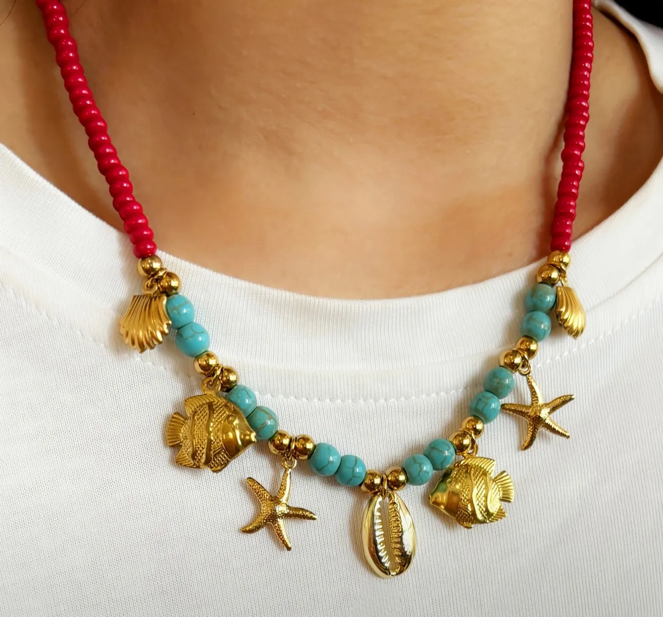 Bohemian pendant necklace