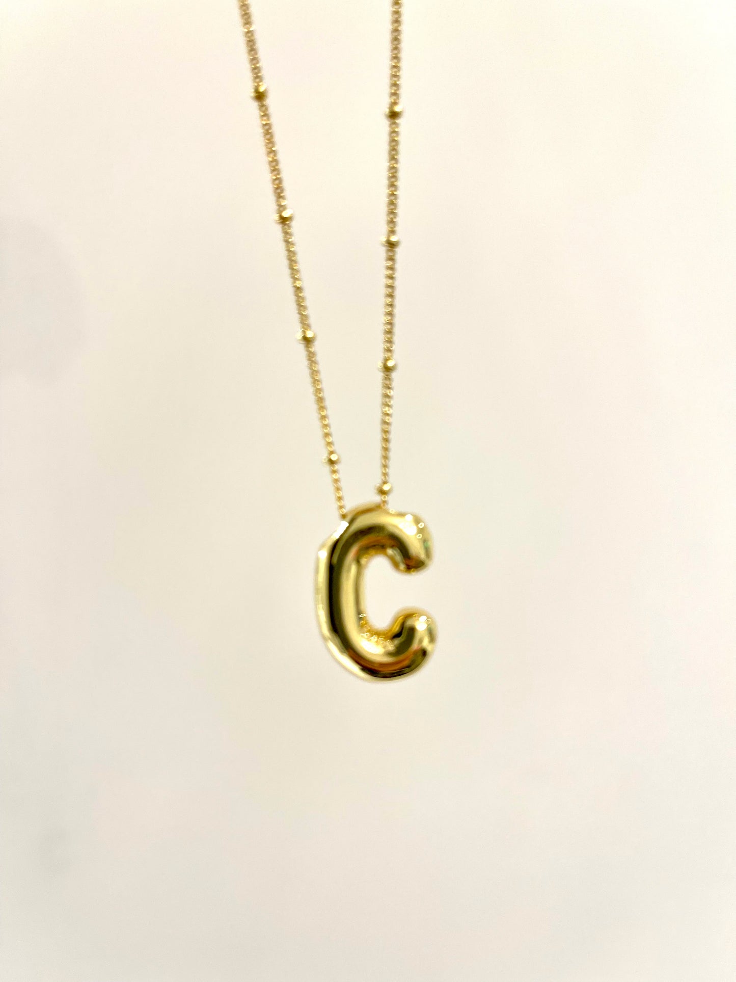 Bubble Letter Necklace