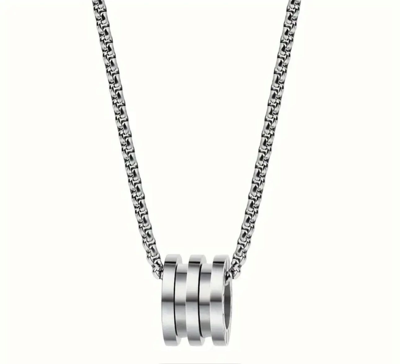 Minimalist silvery necklace- inspo design