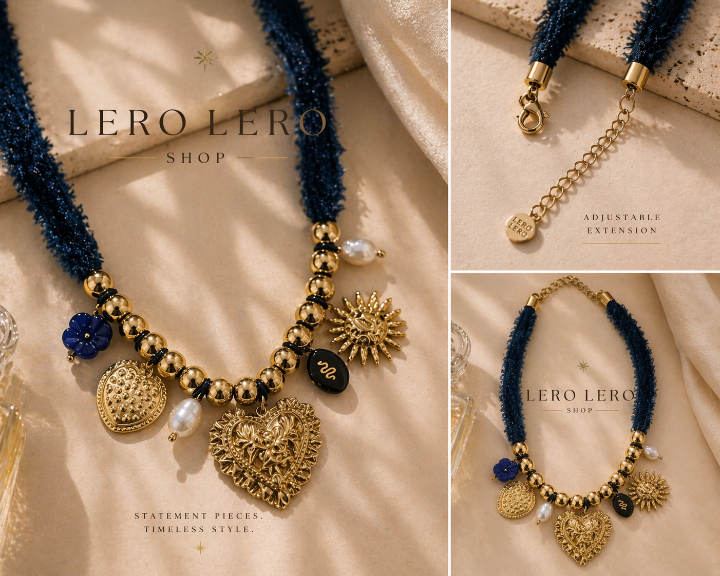 Boho Luxe Charm Necklace!