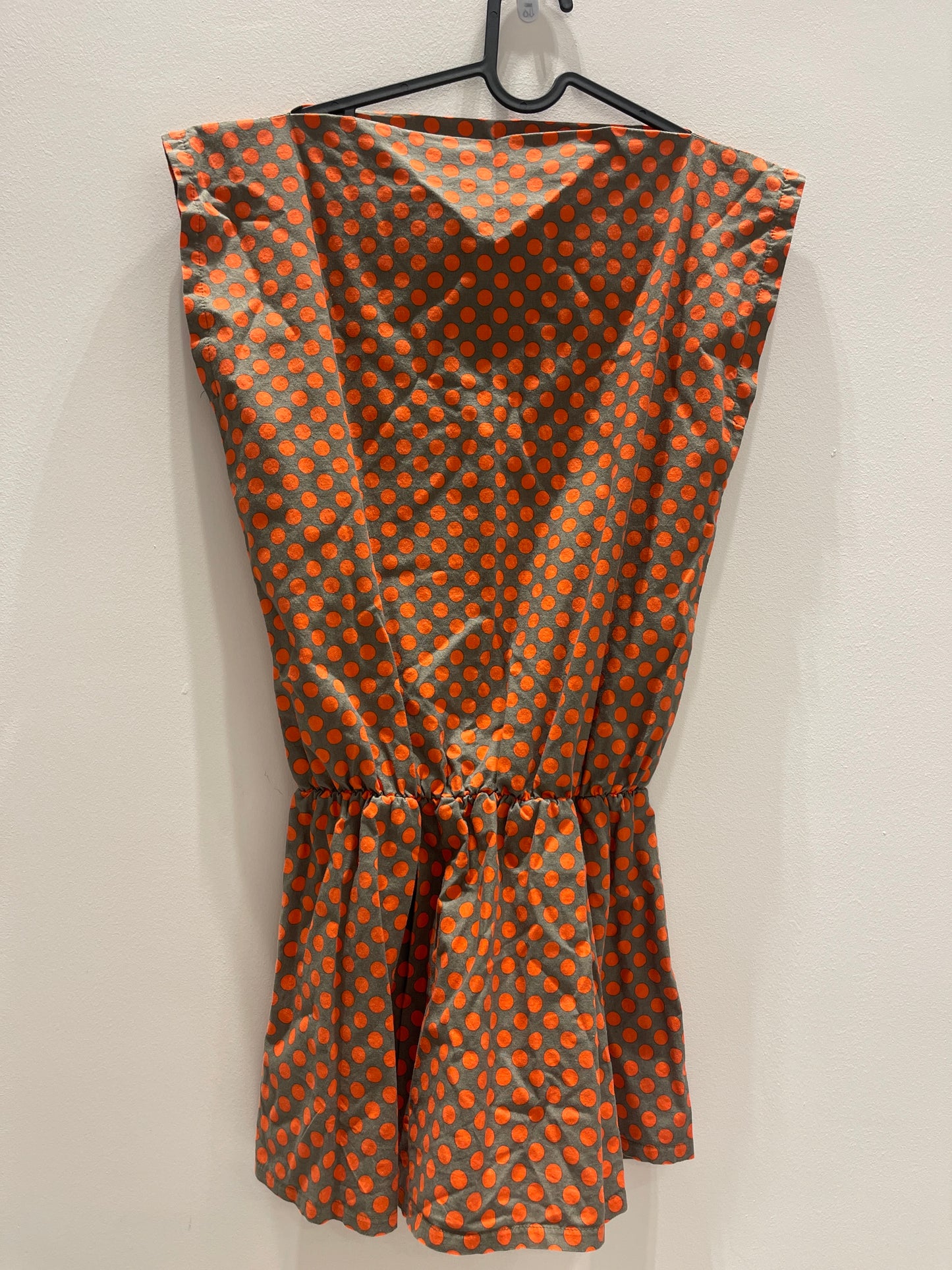 Girls orange and khaki dress