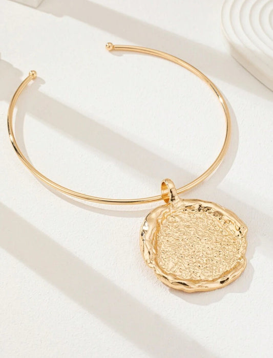 Gold Medallion Choker