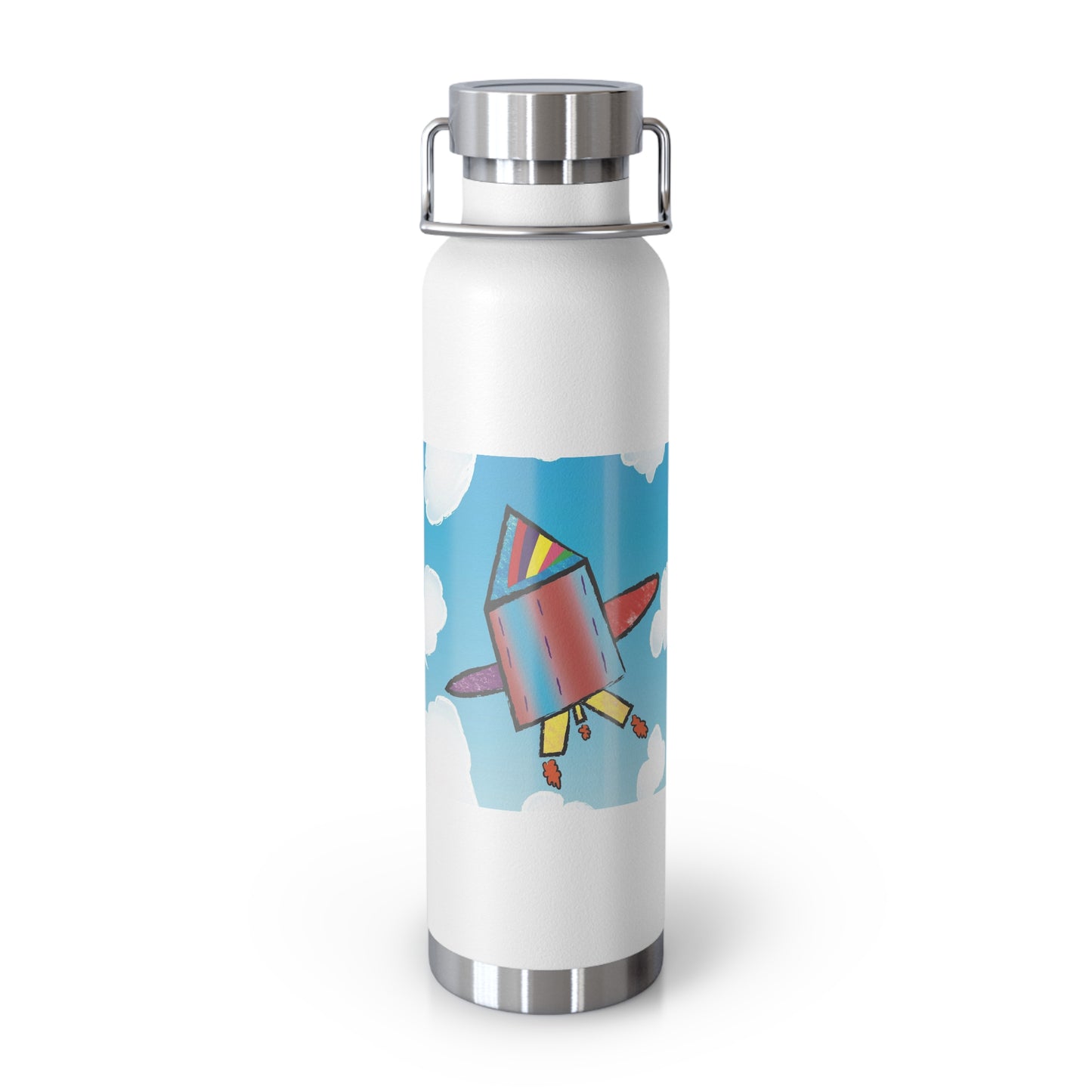 Sparkle Rocket - Copper Vacuum Insulated Bottle, 22oz