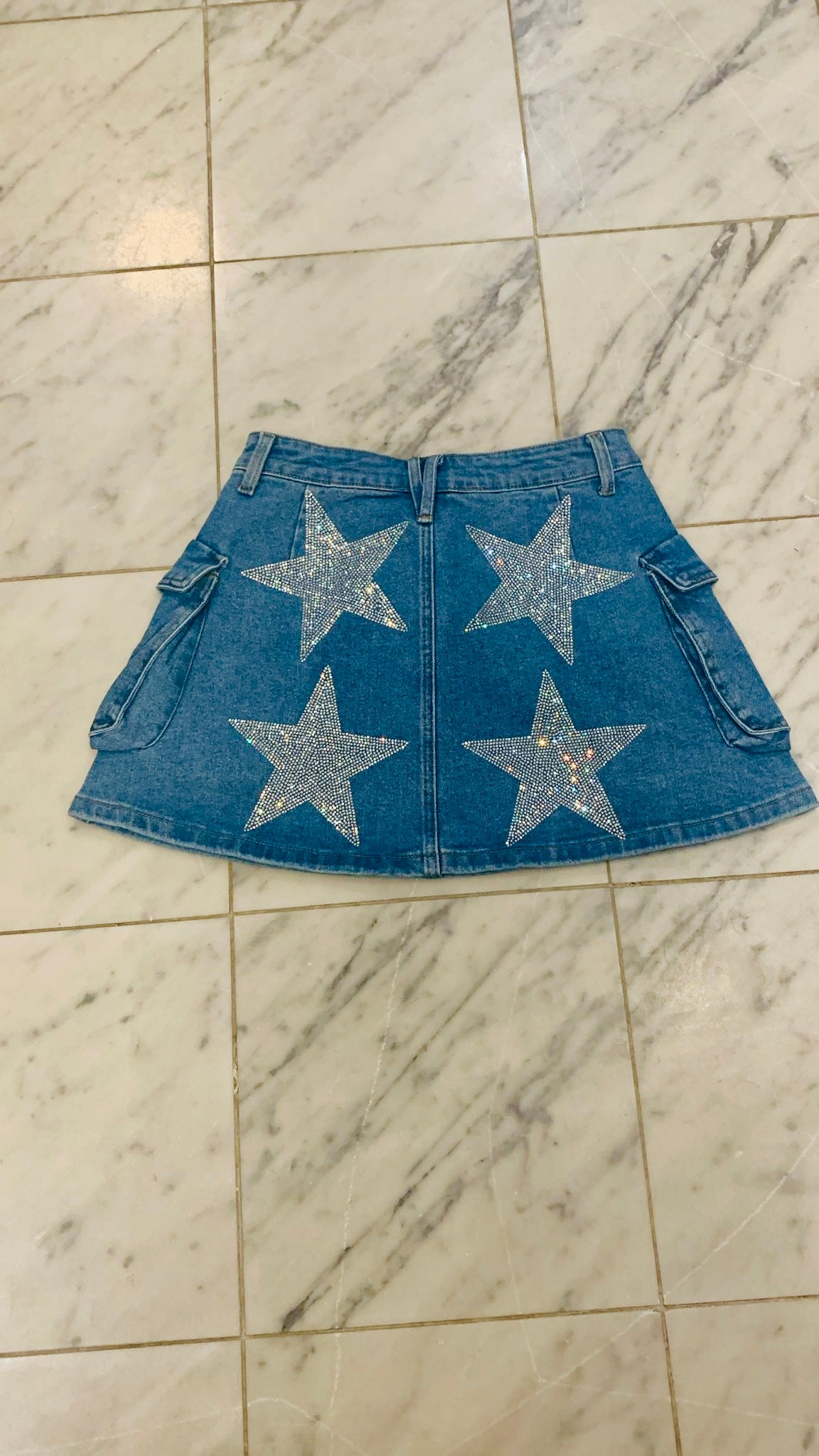 Stars denim Skirt