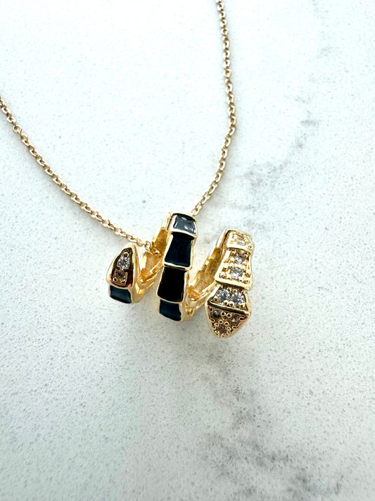 Serpent Charm  Necklace