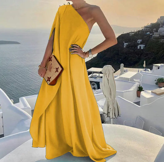One Shoulder Long Dress