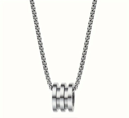 Minimalist silvery necklace- inspo design