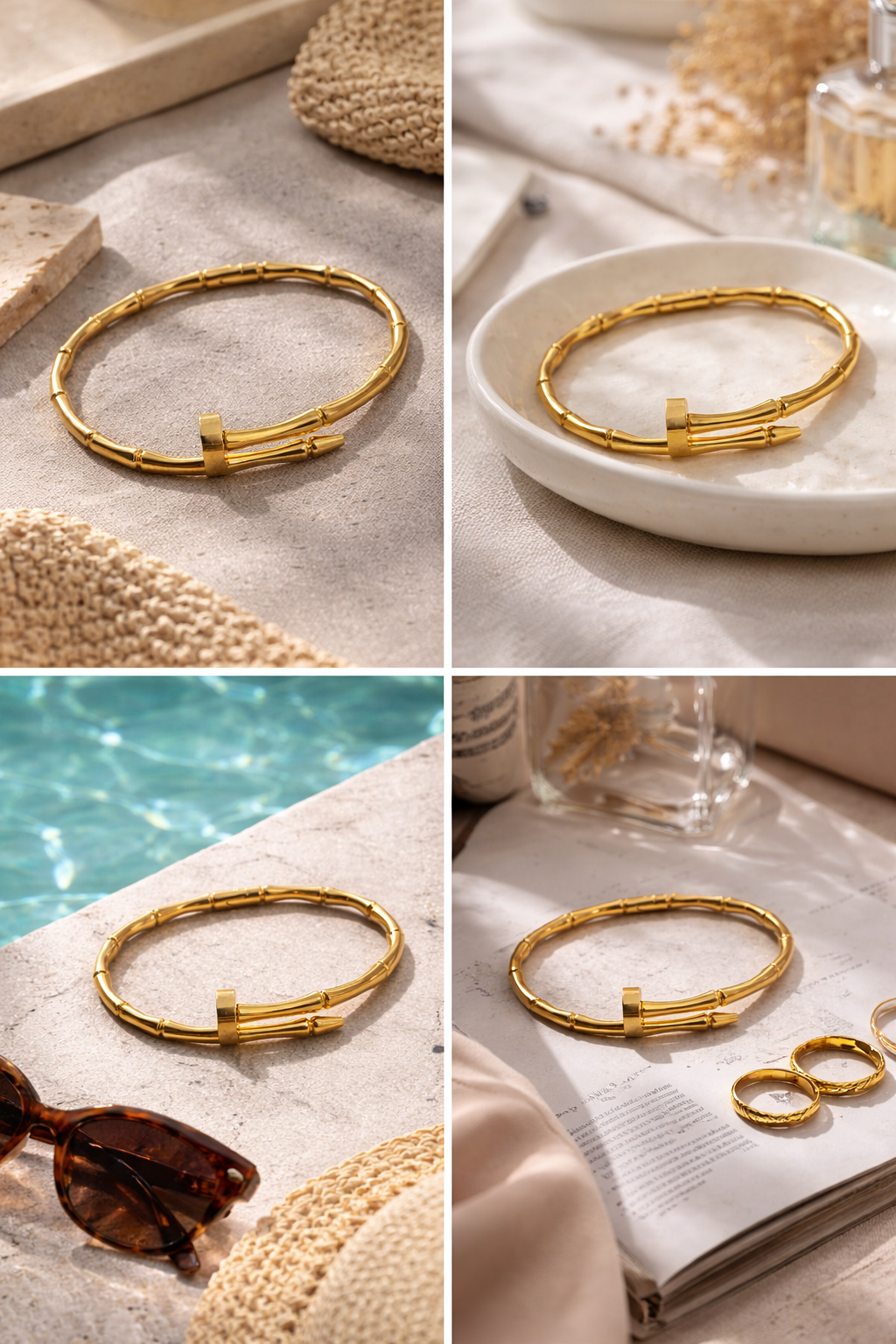 Golden Bamboo Bracelet