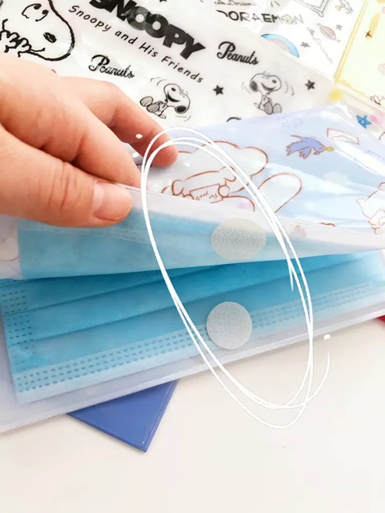 Cute Face Mask Pouch with 3Ply masks