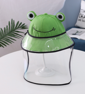 Froggie Kids Bucket Hat with Face Shield
