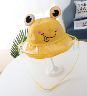 Froggie Kids Bucket Hat with Face Shield