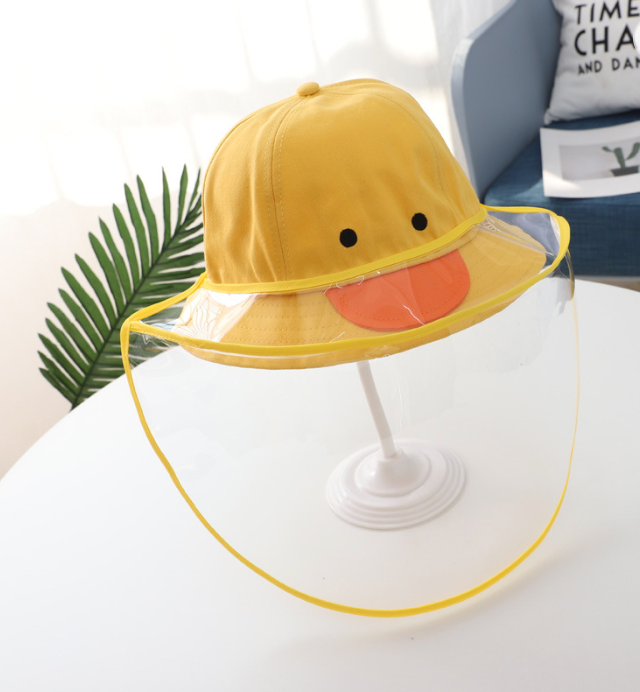 Kids Protective Fisherman Hat with Detachable Shield