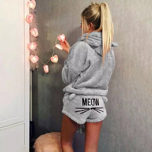 Cute Cat Hoodies Pjs
