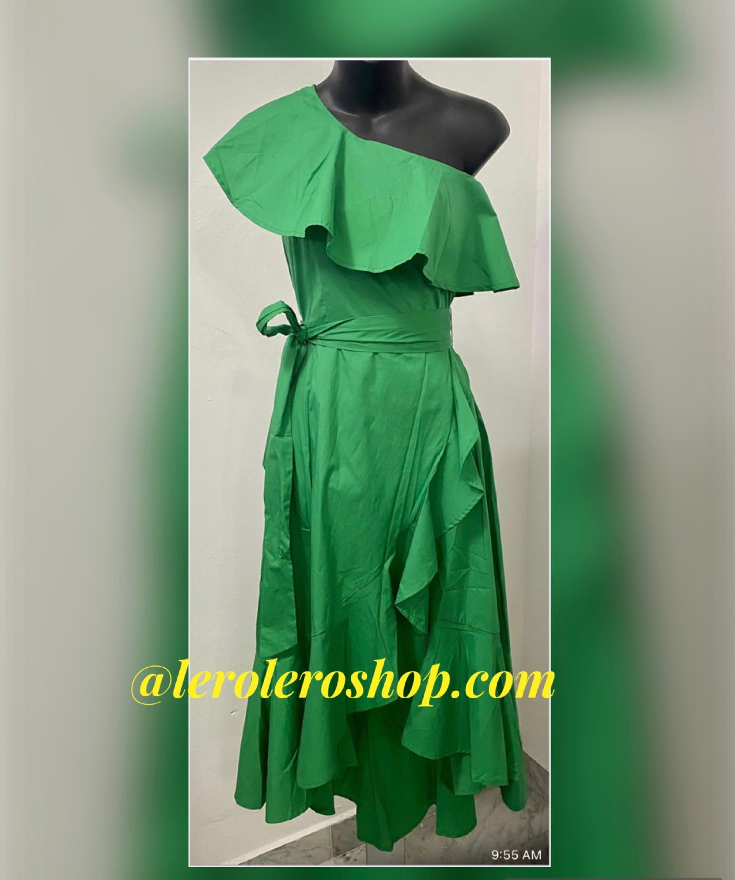 Amelie Green Dress