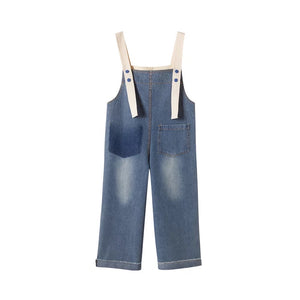 Girls Denim Jumpsuit