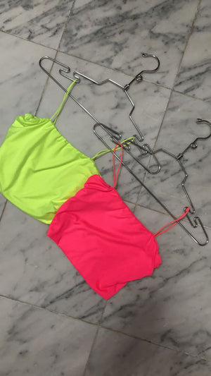 Spaguetti Strap Neon Crop