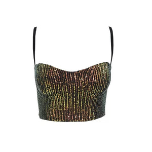Sequin Bustier Top