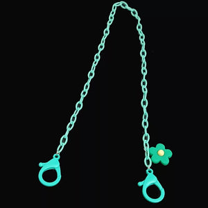 Candy color face mask chain