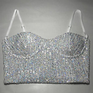 Sequin Bustier Top