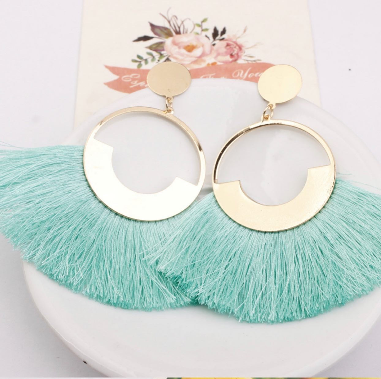 Bohemian tassel earrings