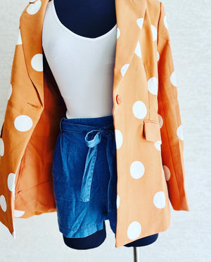 Polka Dot Blazer