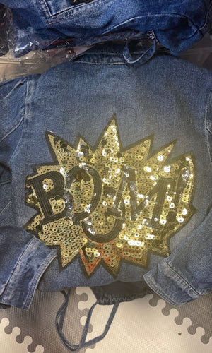 Girls fashion denim Jacket