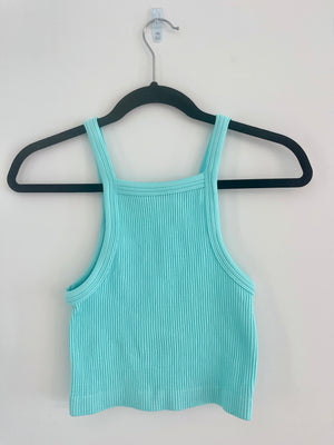 Crop top square neck with strap