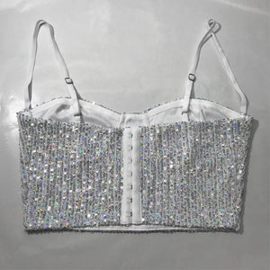 Sequin Bustier Top