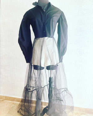 Top Black & Tulle
