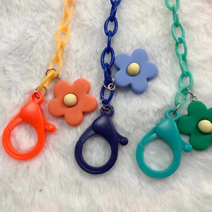 Candy color face mask chain