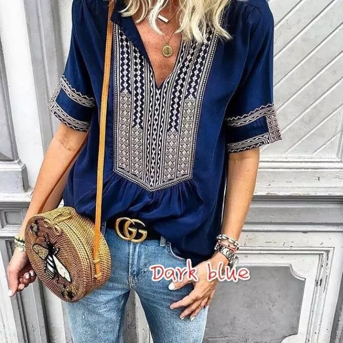 V neck Casual Top