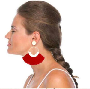 Bohemian tassel earrings
