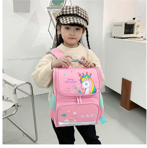 Pink Unicorn Waterproof Backpack
