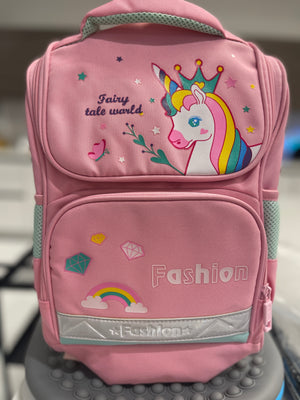 Mochila rosa de unicornio