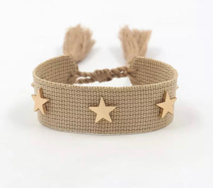 Golden Star tassel bracelet