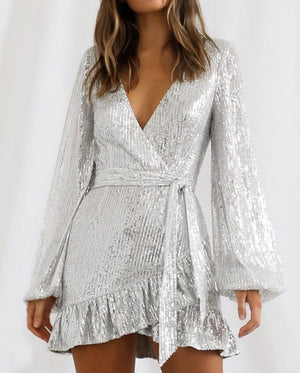 Wrap around Mini Dress