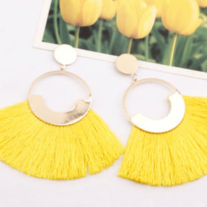 Bohemian tassel earrings