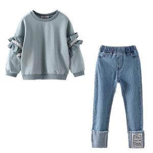 Girl Top and denim pant