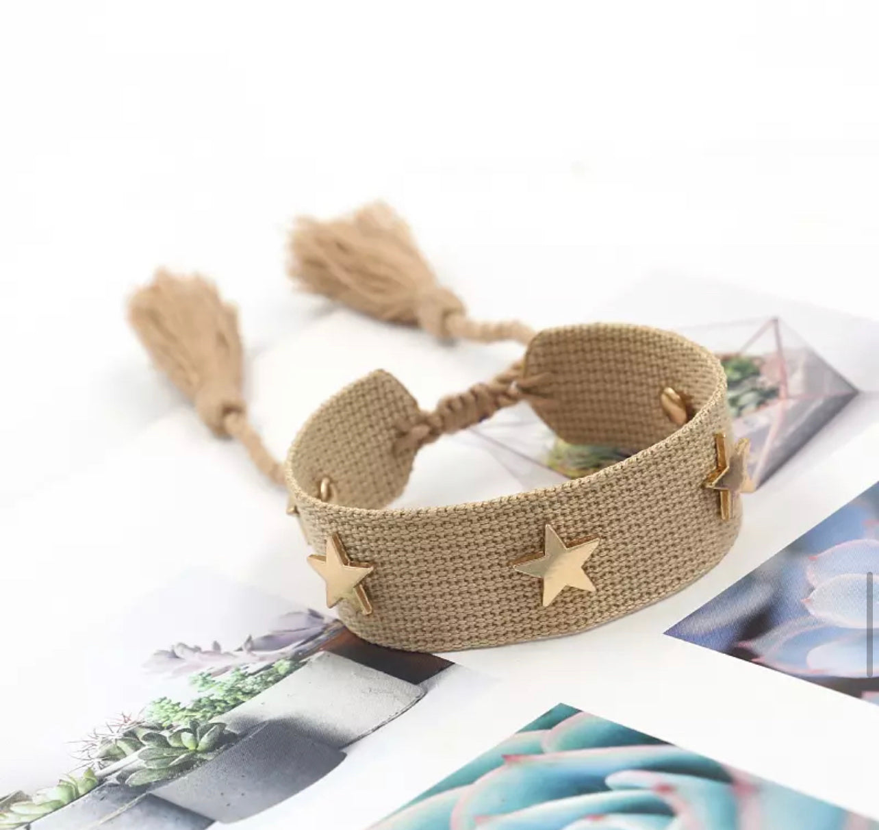 Golden Star tassel bracelet